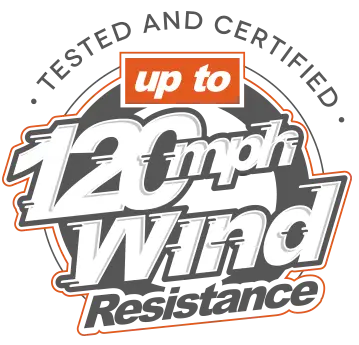 this is quality metals 120 wind logo