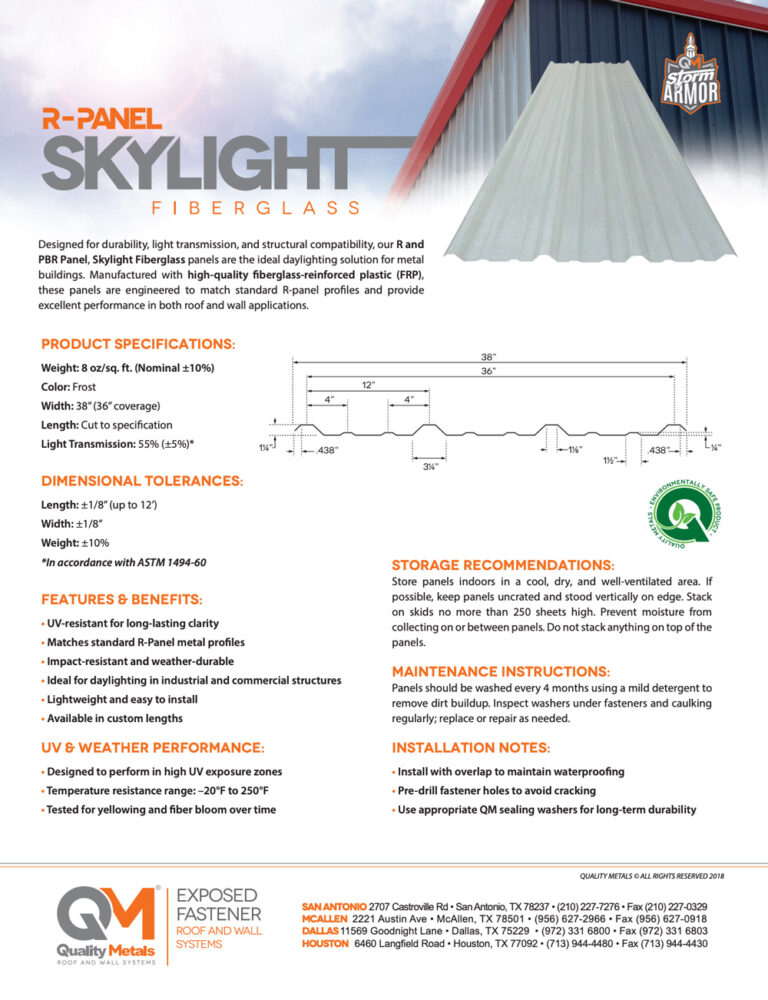 Standard R Panel Profile R Panel: Metal Roofing & Siding Panel System by Quality Metals